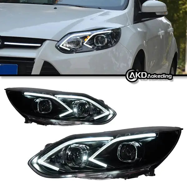 Car Styling Headlights for Ford Focus LED Headlight Projector Lens 2012-2014 Focus 3 DRL Head Lamp Automotive