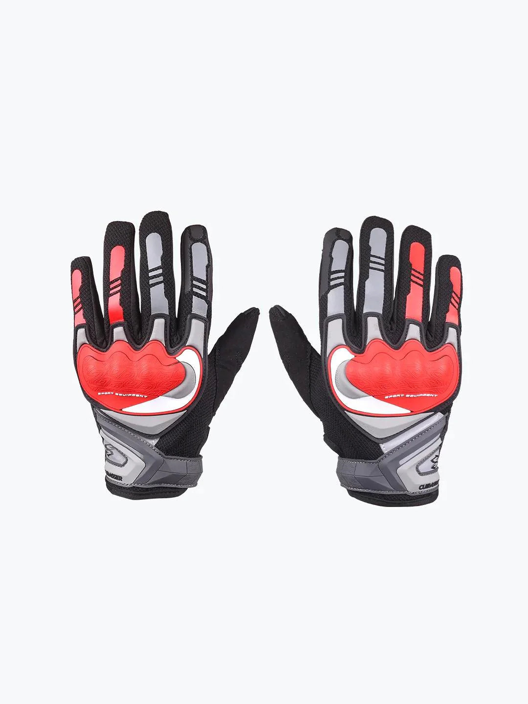 Cuirassier Gloves Grey Red