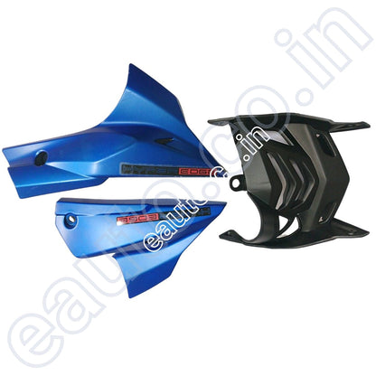 Engine Guard & Lower Guard  for TVS Apache RTR 160 New Model | RTR 180 New Model | Matt Blue