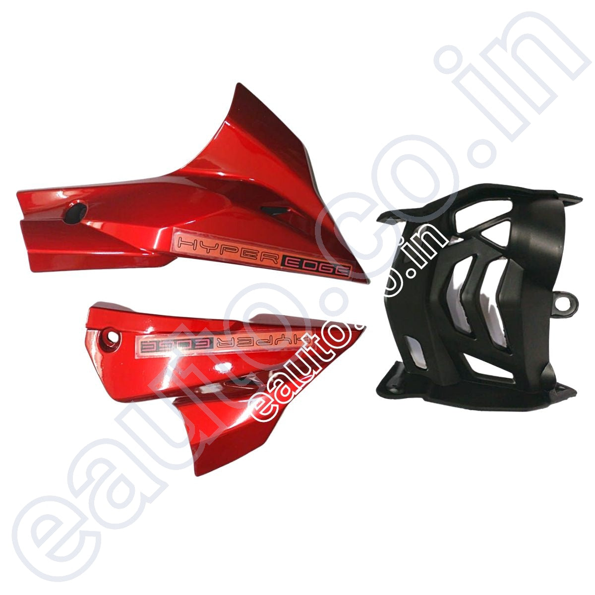 Engine Guard & Lower Guard  for TVS Apache RTR 160 New Model | RTR 180 New Model | Shiny Red