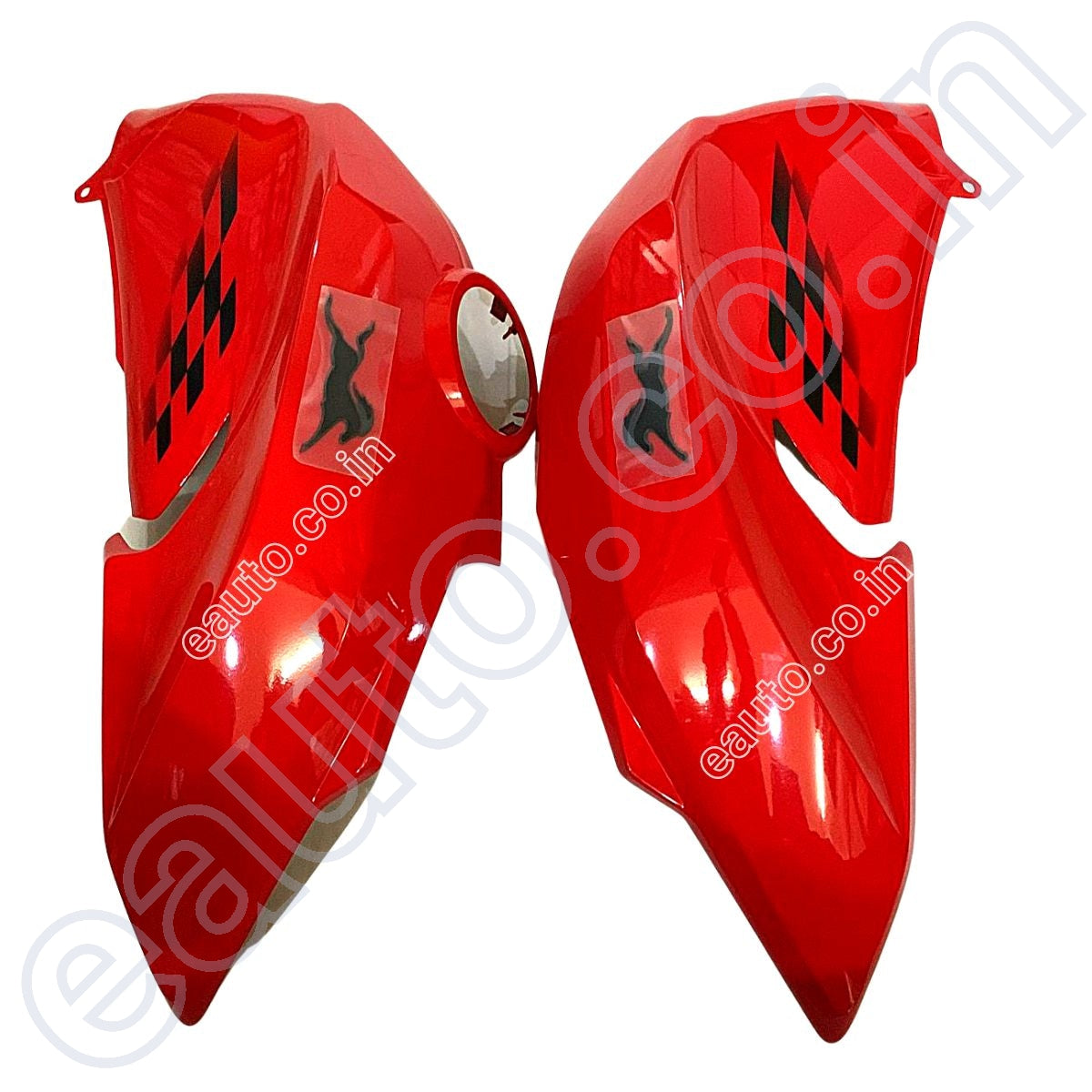 Fuel Tank Cover for TVS Apache RTR 160 4V | BS4 Model | Racing Red Colour | Set of 2