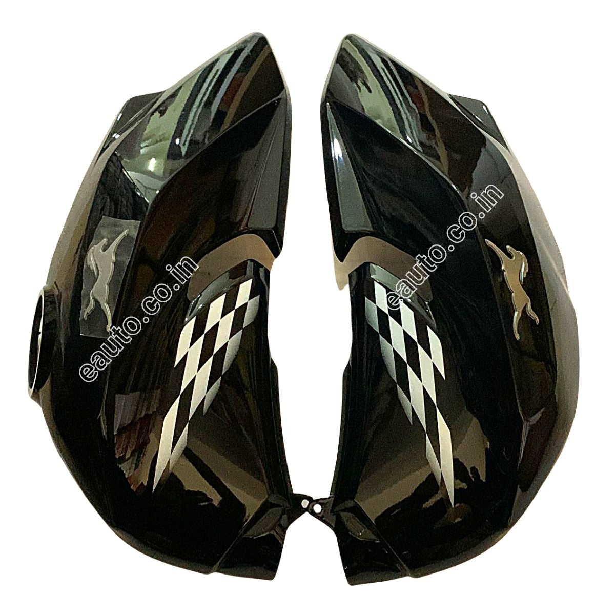 Fuel Tank Cover for TVS Apache RTR 160 4V | BS4 Model | Sports Black Colour | Set of 2