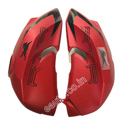 Fuel Tank Cover for TVS Apache RTR 200 4V | BS4 Model | Matt Red Colour | Set of 2