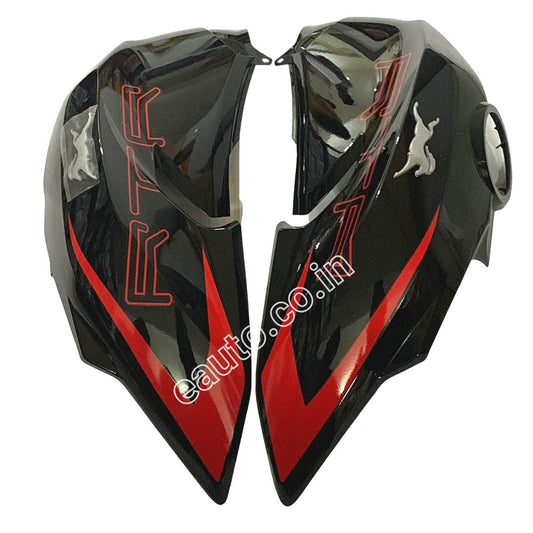 Fuel Tank Cover for TVS Apache RTR 200 4V | BS4 Model | Sports Black Colour | Set of 2