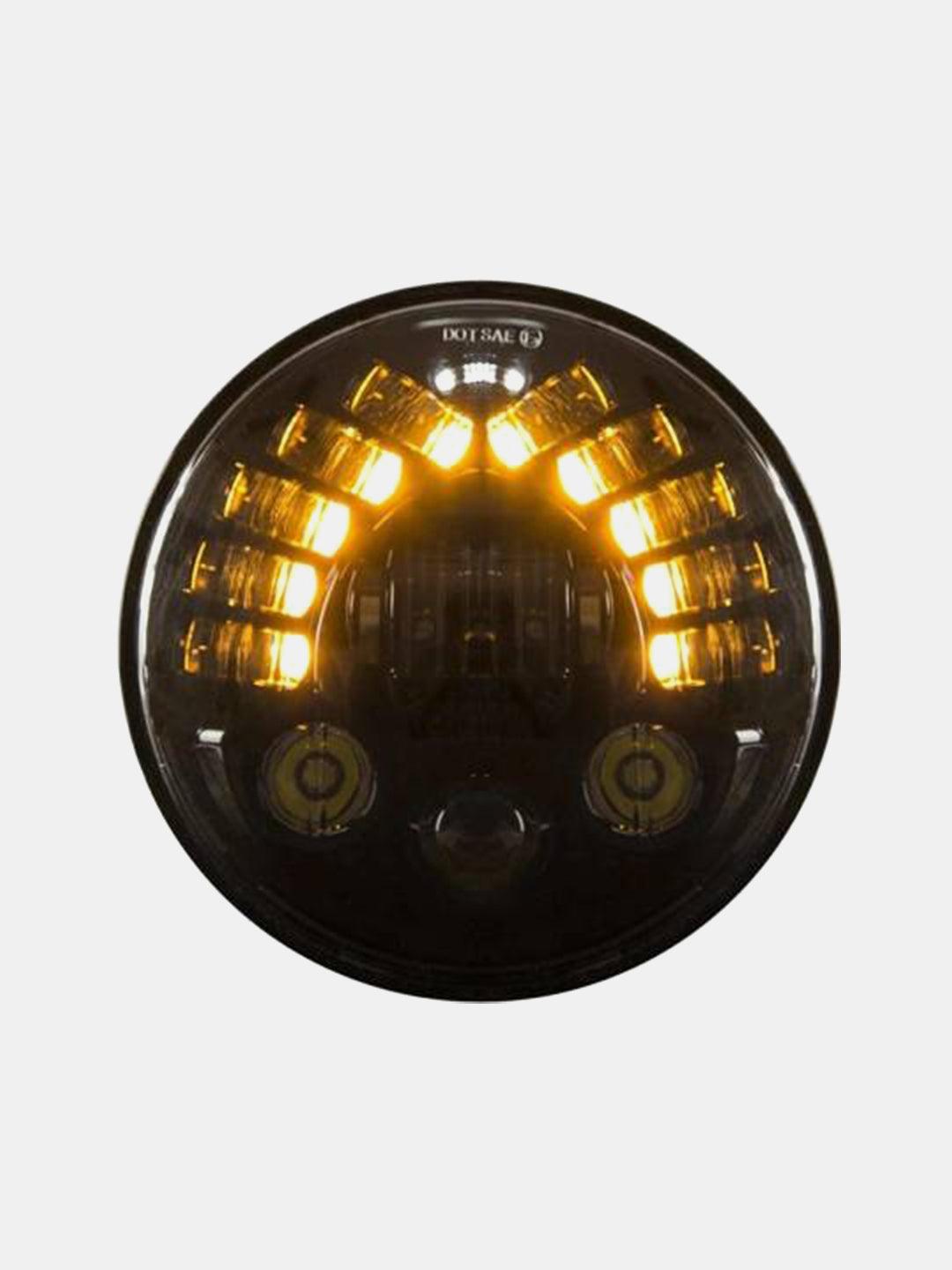 HJG 7 Inch Harley Headlight With Indicator-45 Watt