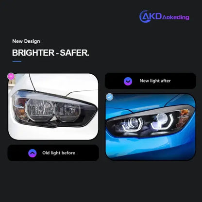 Head Lamp for BMW F20 LED Headlight 2015-2018 Headlights 1 Series 116I 118I DRL Turn Signal High Beam Angel Eye Projector