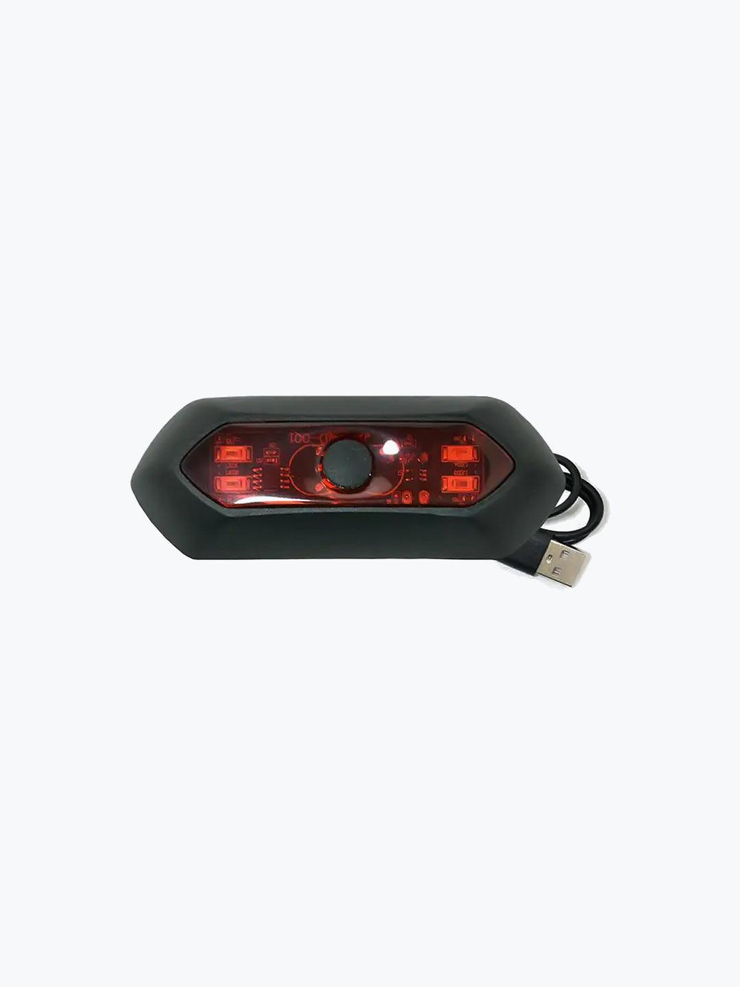 Helmet Flash LED Oval Light Red