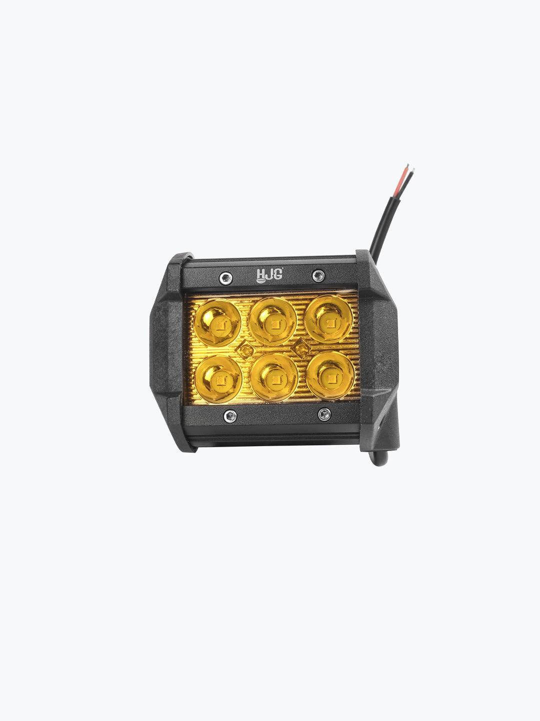 HJG 6 LED Square Yellow