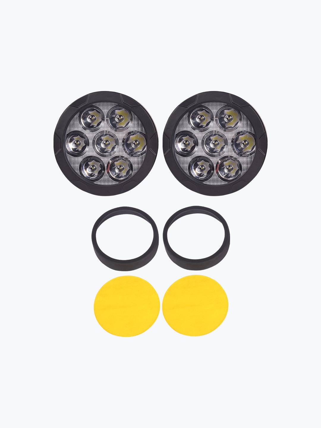 HJG 7 LED Round Fog Light Dimmerstat 70W Premium