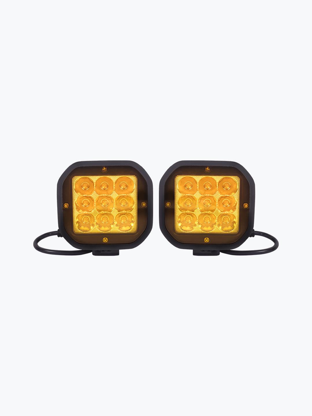 HJG 9 LED Fog Light With Yellow Cap Premium