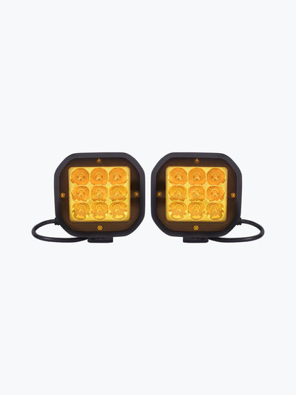 HJG 9 LED Fog Light With Yellow Cap Premium