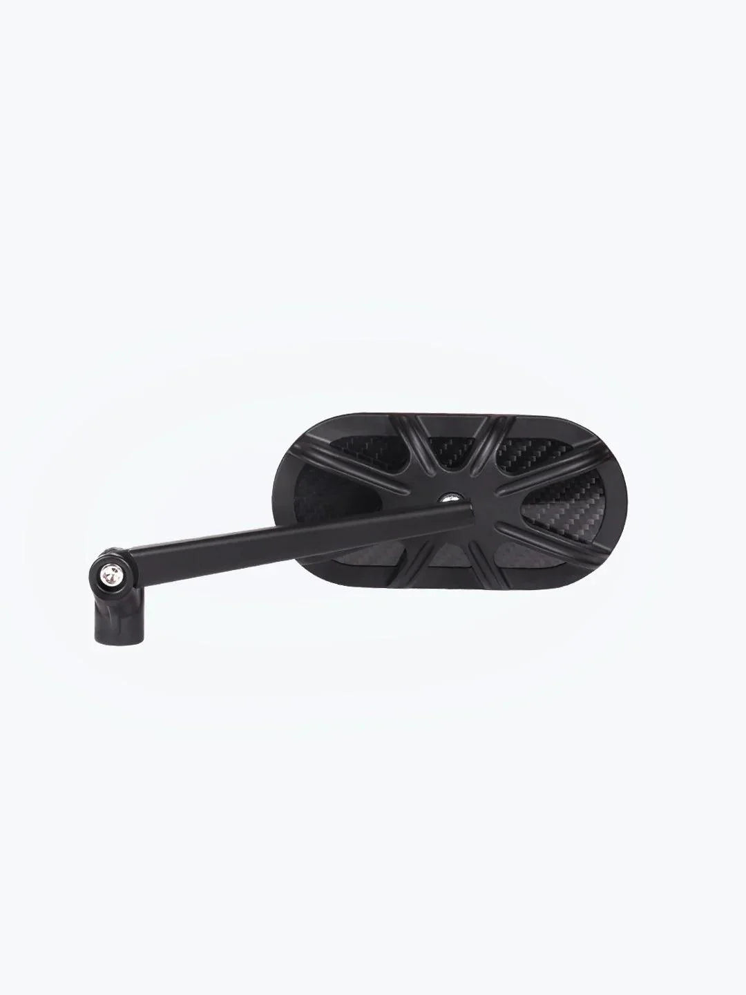 Inverted Alloy CNC Carbon Fiber Oval Mirror