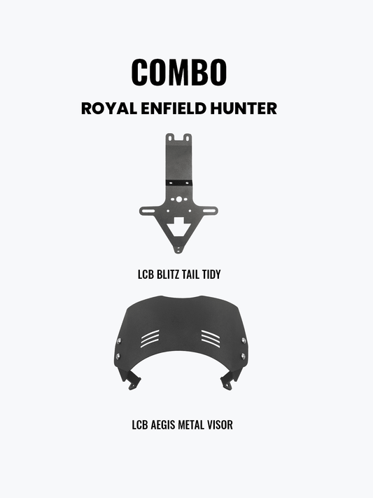 LCB TAIL TIDY & METAL VISOR COMBO FOR HUNTER 350