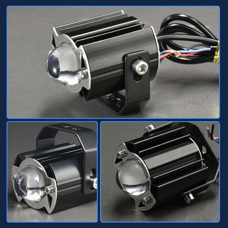 40W Yellow/White Motorcycle Mini Driving Fog Light 15000LM High/Low Beam Motorcycle Spot Light (Pack of 1)