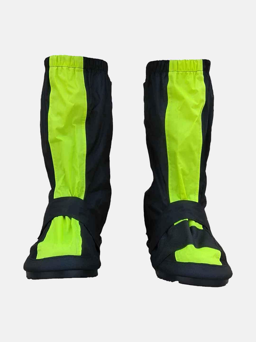 Mototech Trooper Boot Covers Flu Green Black