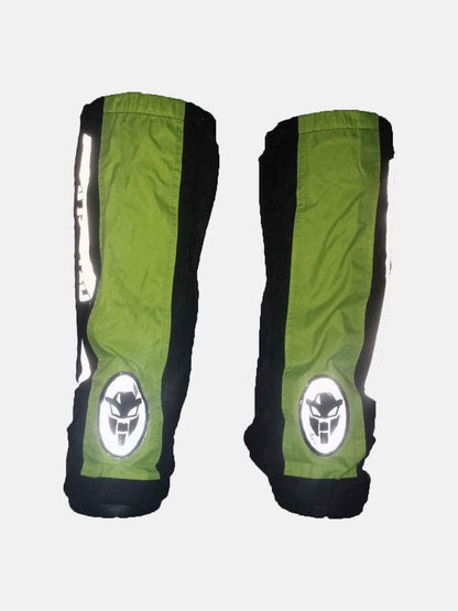 Mototech Trooper Boot Covers Flu Green Black