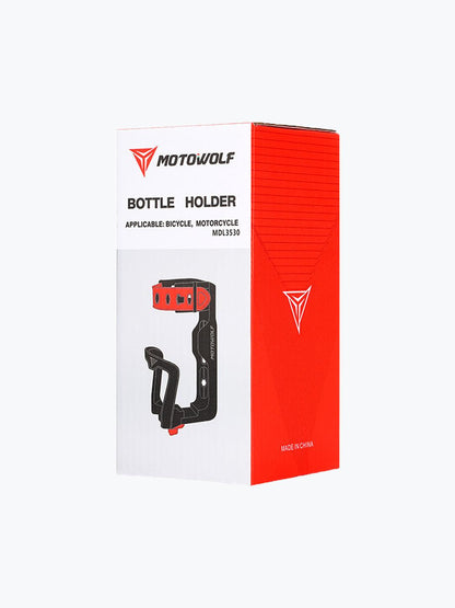 Motowolf Handle Bar Bottle Holder Red 3530B