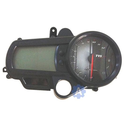 MUKUT Speedometer Assembly for TVS Apache RTR 160 | RTR 180 (Digital Meter) | Black Display