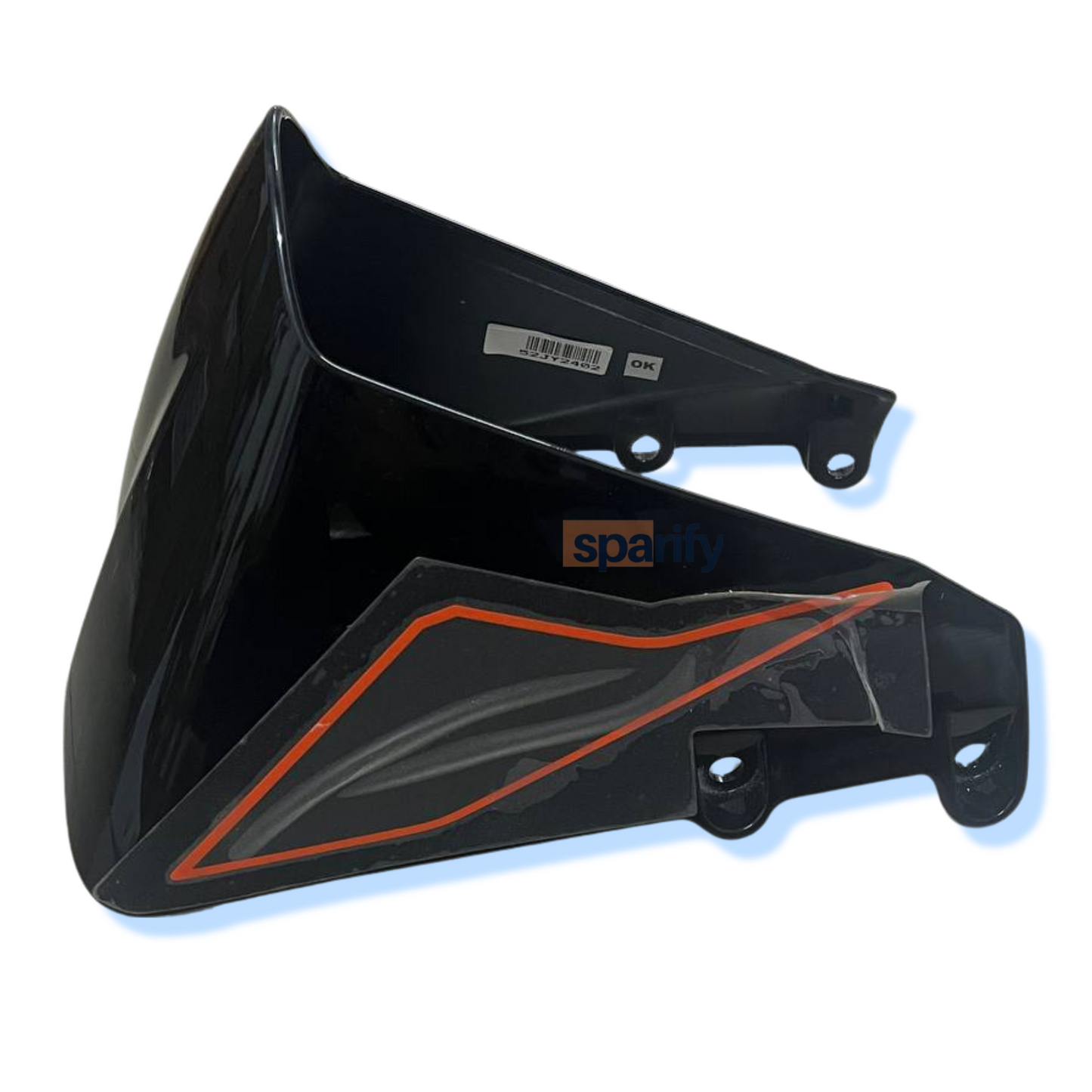 KTM RC 125/200/390 front fender  black + decals