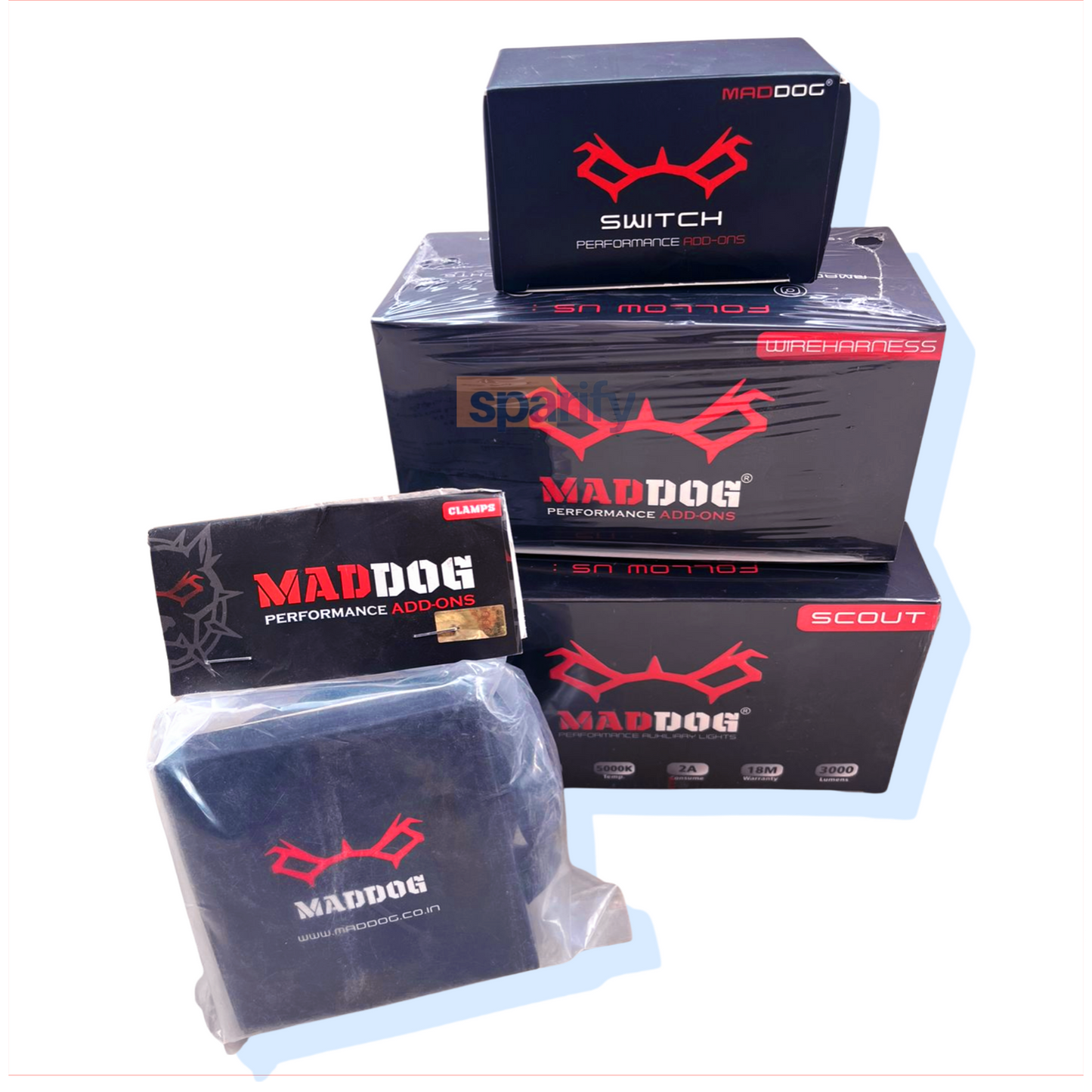 Maddog Scout Auxiliary Light Combo (set of 4)