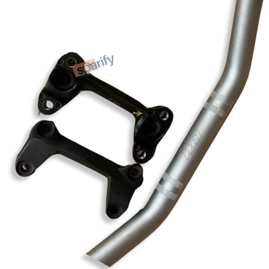 Ktm duke handlebar with handlebar holder ( SILVER ) - COMBO