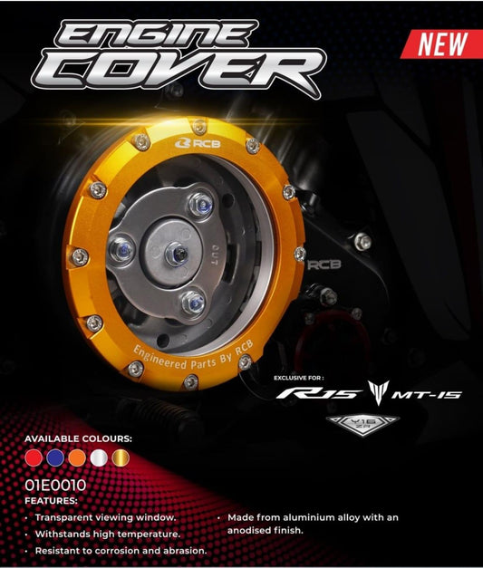 Racing Boy Yamaha R15 V3 / MT15 Clear Engine Cover