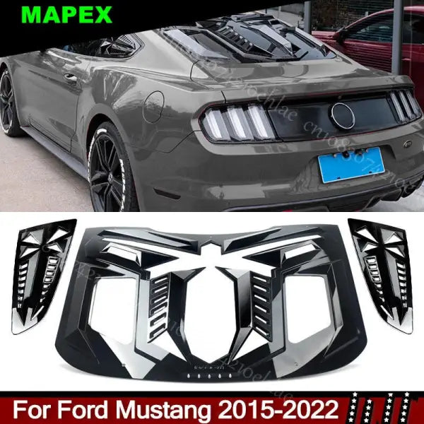 Rear+Side Window Louver Windshield Cover for Ford Mustang GT350 GT500 2015-2022