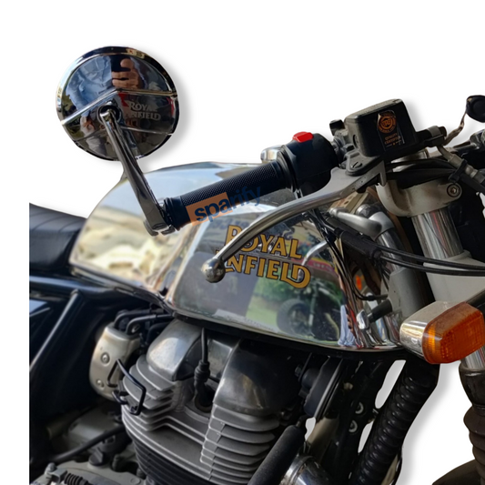 BAR END MIRRORS REPLICA – CHROME SET OF -2 (ROYAL ENFIELD)