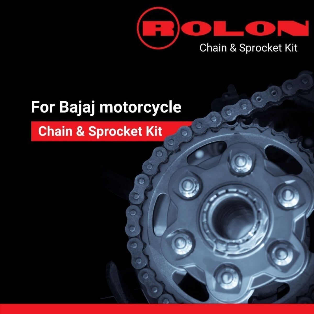 ROLON Chain Sprocket Kit for Bajaj Avenger 180 Street