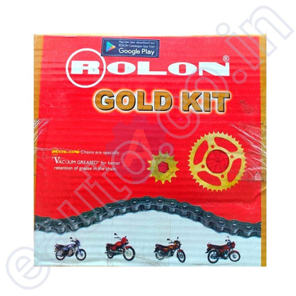 ROLON Chain Sprocket Kit (For Bajaj Discover 100T/ 125T)