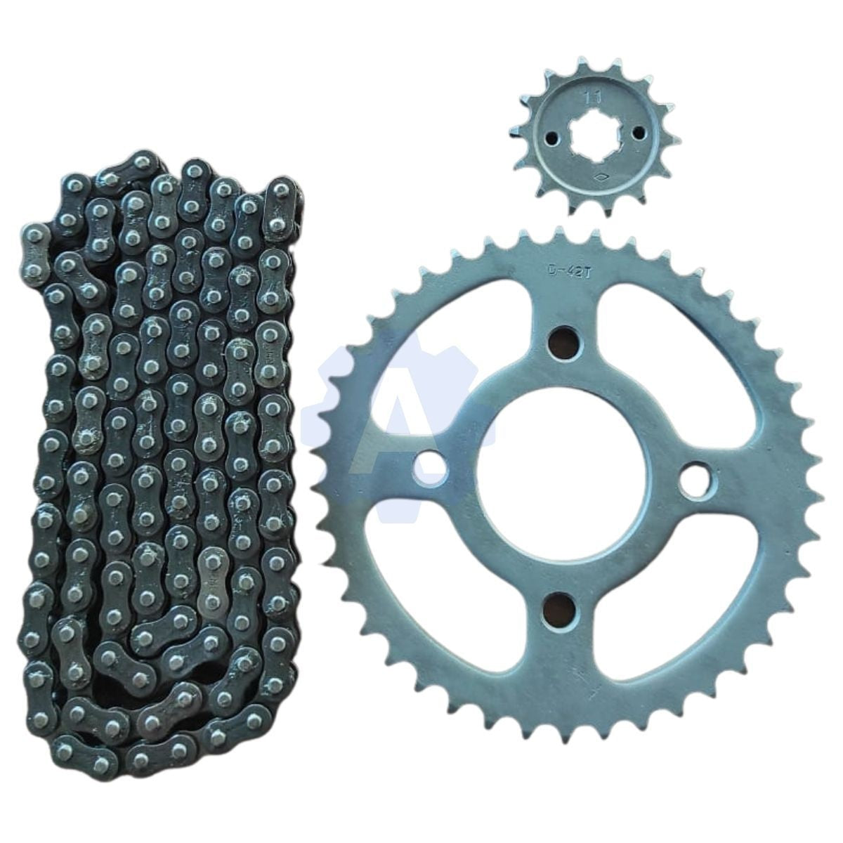 ROLON Chain Sprocket Kit for Bajaj Vikrant V15 (4Hole|42T-14T-124L)