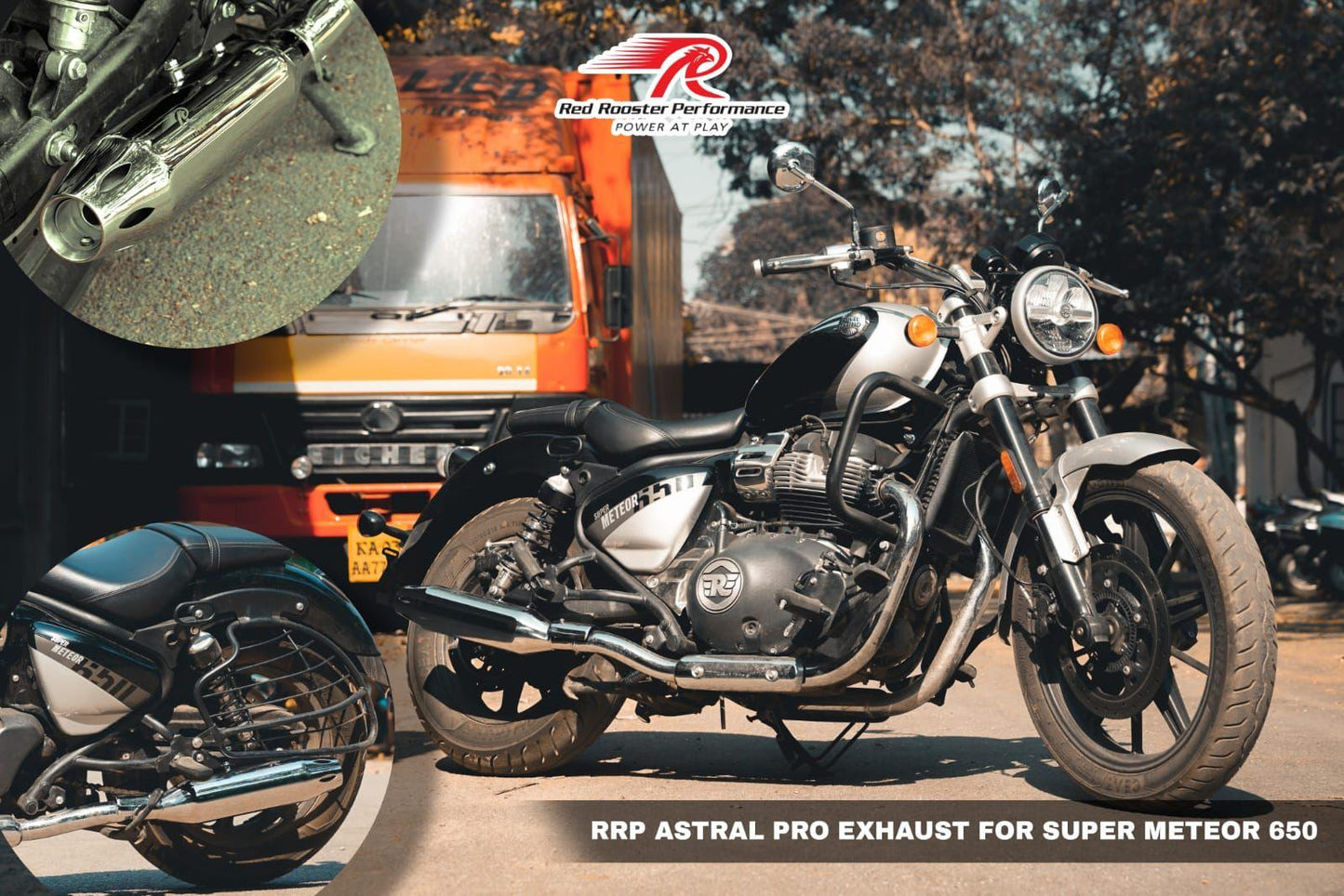 Royal Enfield Super Meteor 650 Red Rooster Astral PRO Exhaust