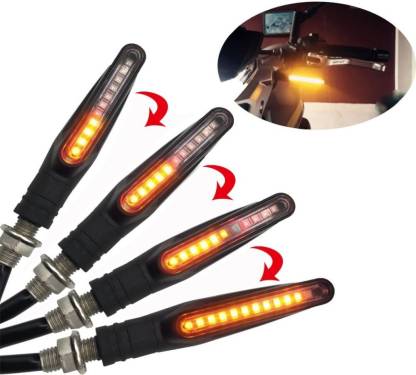 AutoPowerz LED Tail-light Indicators Universal For Bike (Pack of 4)