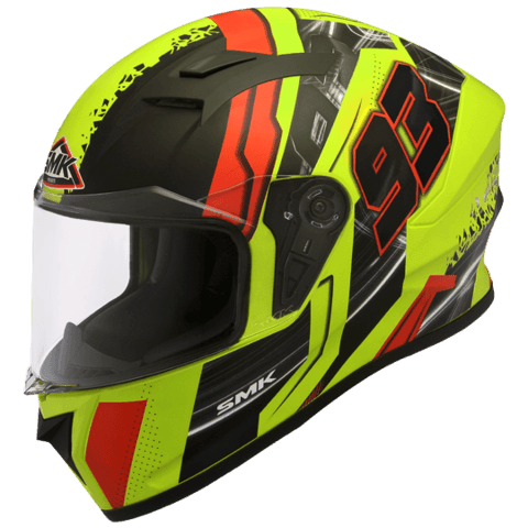 SMK HELMET - STELLAR 93 SWANK FLUORESCENT YELLOW (GL 423) HELMET (matt)