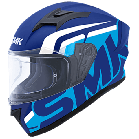 SMK HELMET - Stellar Stage Gloss Blue White (GL551) Helmet