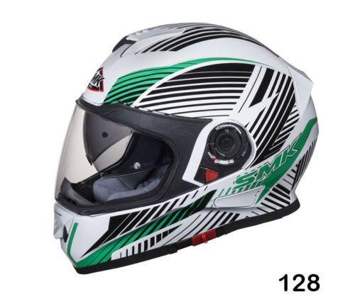 SMK HELMET -  TWISTER FLUID WHITE/GREEEN