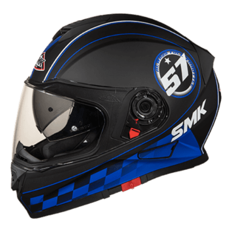 SMK Twister Blade White Blue Helmet