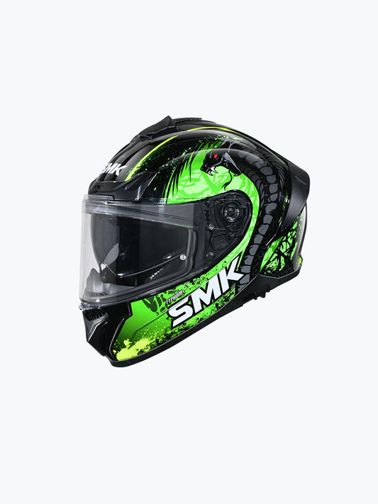 SMK TYPHOON  REPTILE GRPS GL284 BLK GRN YLW-L