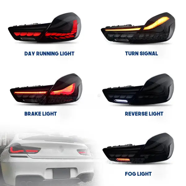 Taillights for BMW 6 Series F06 F12 F13 2010-2017 LED Tail Light Modified M6 LED Styling Tail Lamp Assembly Brake Signal GTR