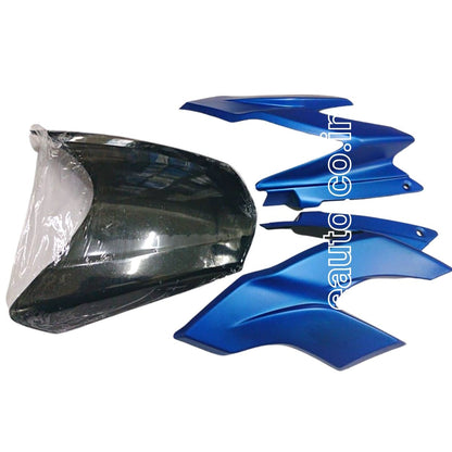 Visor for TVS Apache RTR 160 New Model | RTR 180 New Model | Matt Blue | Front Fairing or Doom