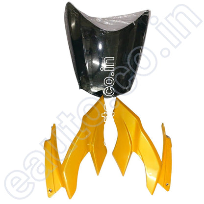 Visor for TVS Apache RTR 160 New Model | RTR 180 New Model | Yellow | Front Fairing or Doom