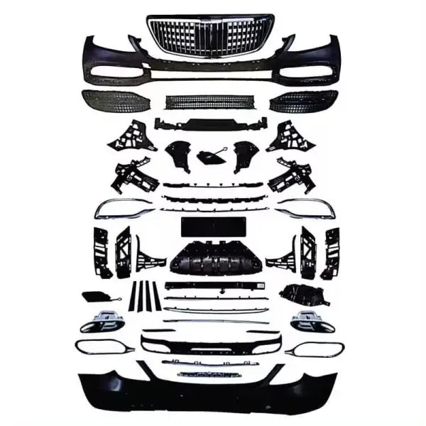 W222 S Class Body Kit Front Bumper Grill Parts Diffuser Spoiler Upgrade Kit for Mercedes Benz S CLASS W222 MAYBACH