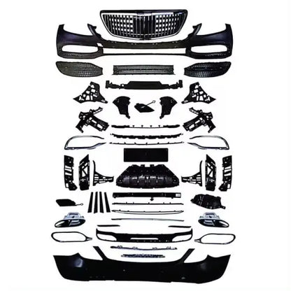 W222 S Class Body Kit Front Bumper Grill Parts Diffuser Spoiler Upgrade Kit for Mercedes Benz S CLASS W222 MAYBACH